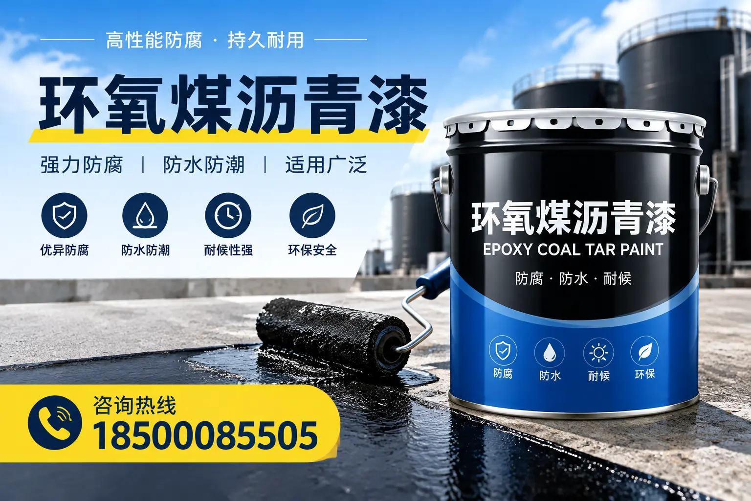 选择环氧煤沥青漆的五大理由,西宁客户必知